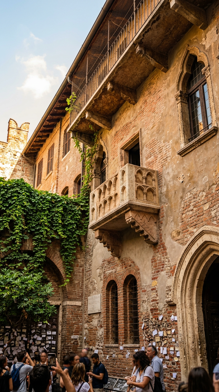 A varanda de Julieta, em Verona